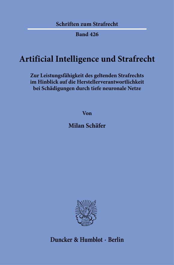 Cover Artificial Intelligence und Strafrecht