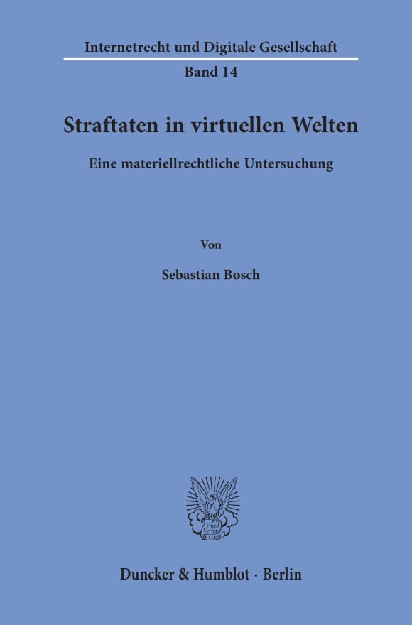 Cover Straftaten in virtuellen Welten<br/>