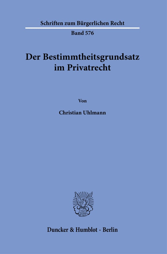 Cover Schriften zum Bürgerlichen Recht (BR)