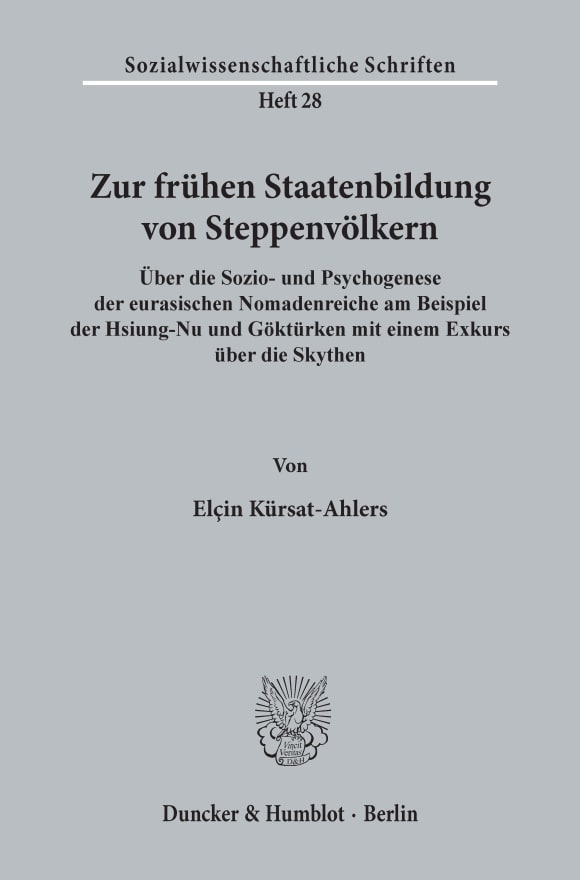 Cover Zur frühen Staatenbildung von Steppenvölkern