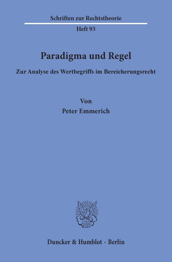 Cover Paradigma und Regel