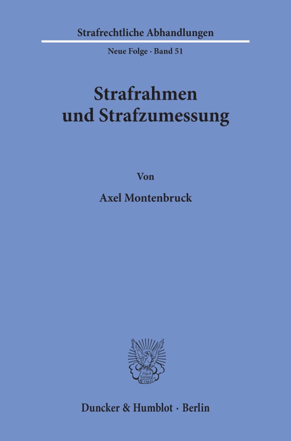 Cover Strafrahmen und Strafzumessung