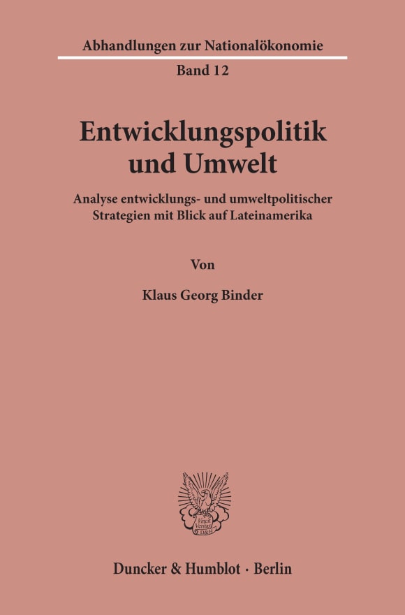 Cover Entwicklungspolitik und Umwelt