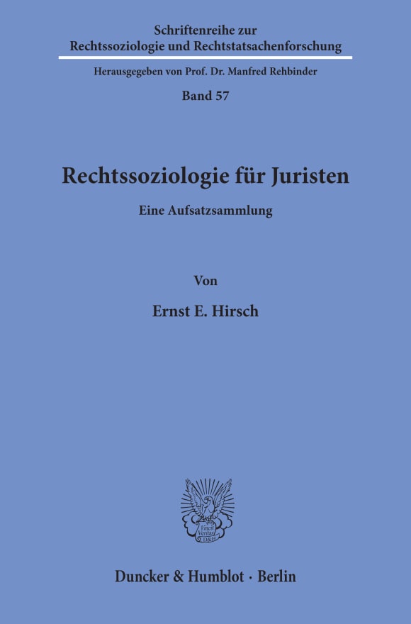 Cover Rechtssoziologie für Juristen