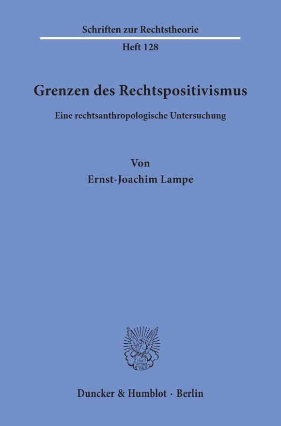 Cover Grenzen des Rechtspositivismus