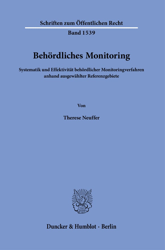 Cover Behördliches Monitoring