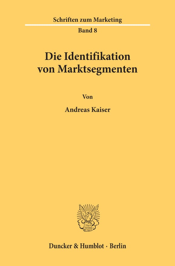 Cover Die Identifikation von Marktsegmenten