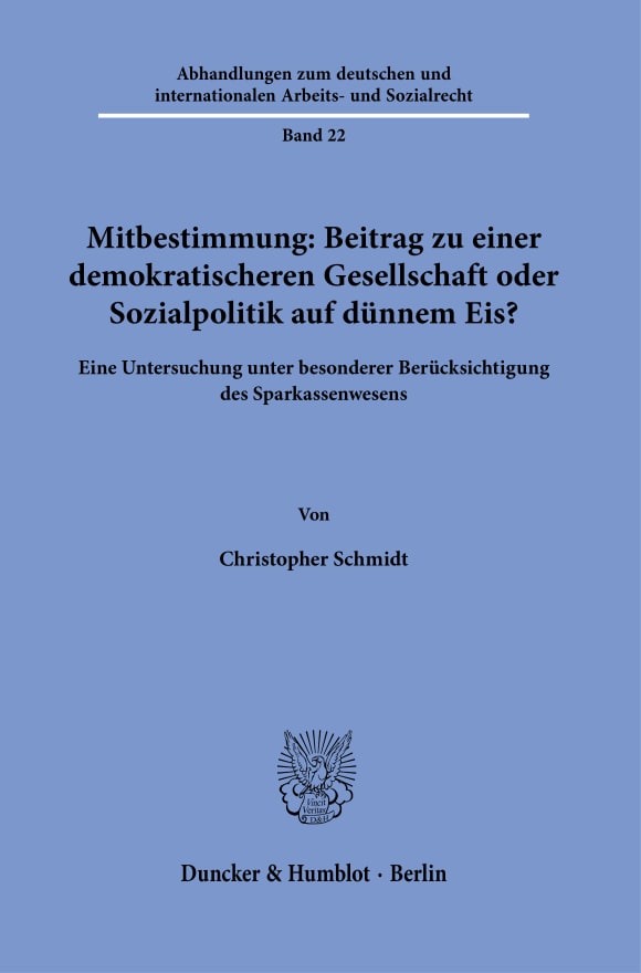 Cover Abhandlungen zum deutschen und internationalen Arbeits- und Sozialrecht (ADIA)