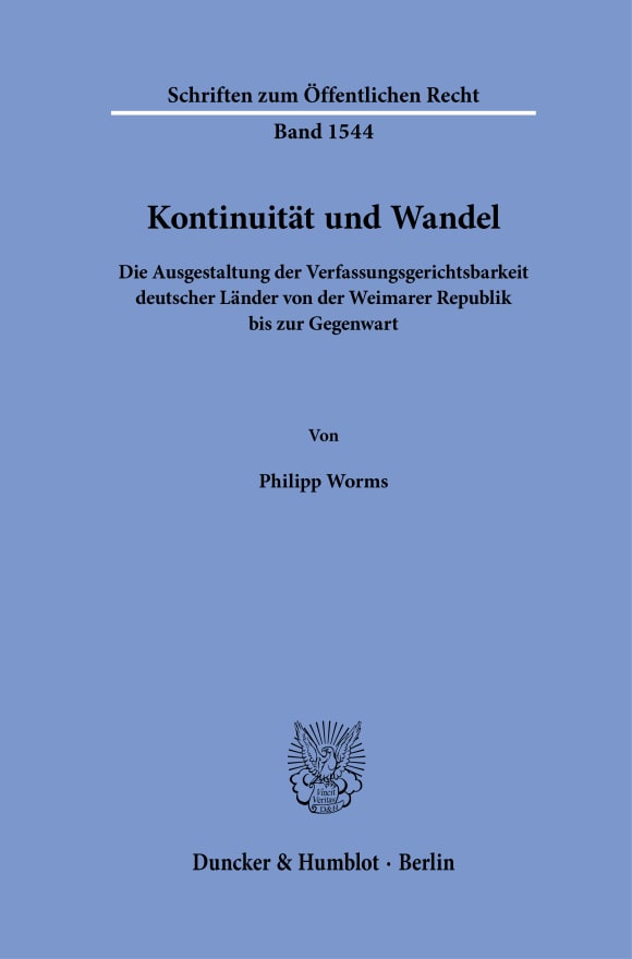 Cover Kontinuität und Wandel