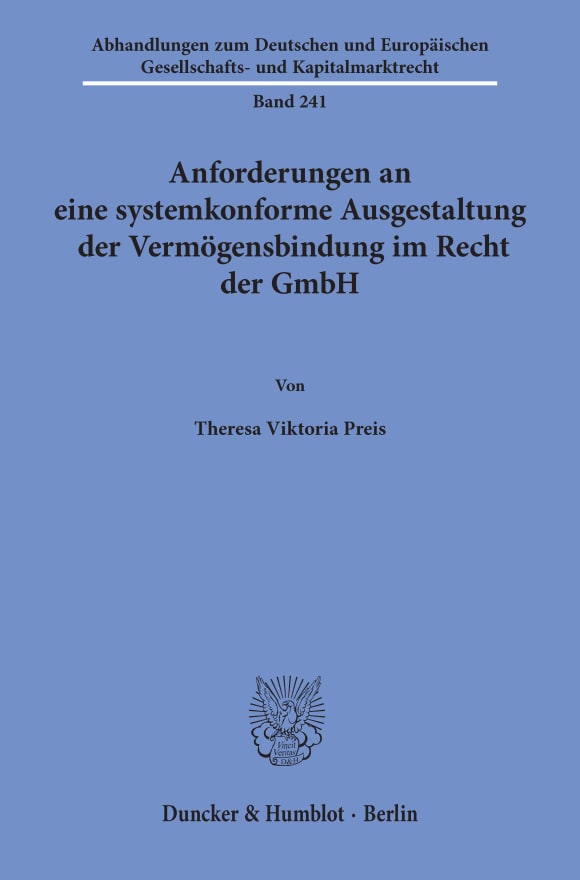 Cover Abhandlungen zum Deutschen und Europäischen Gesellschafts- und Kapitalmarktrecht (AGK)