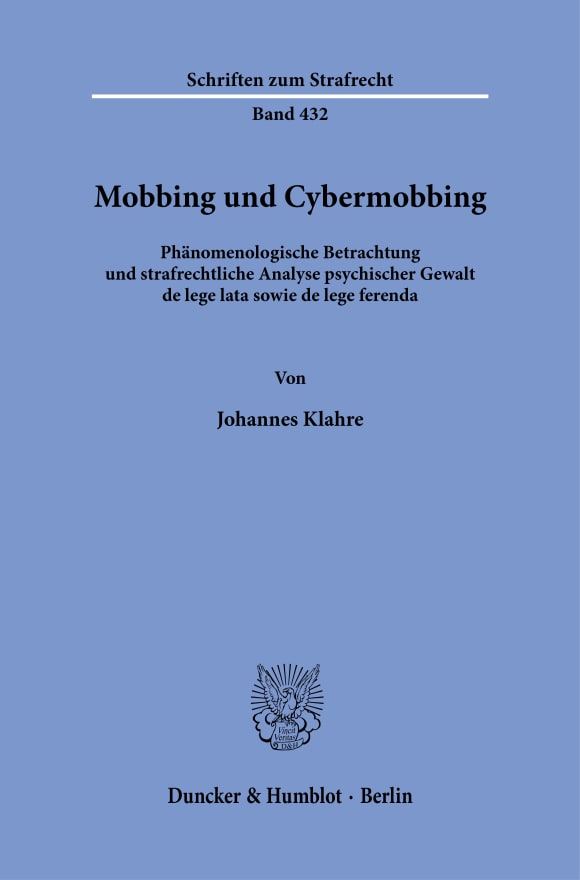 Cover Mobbing und Cybermobbing