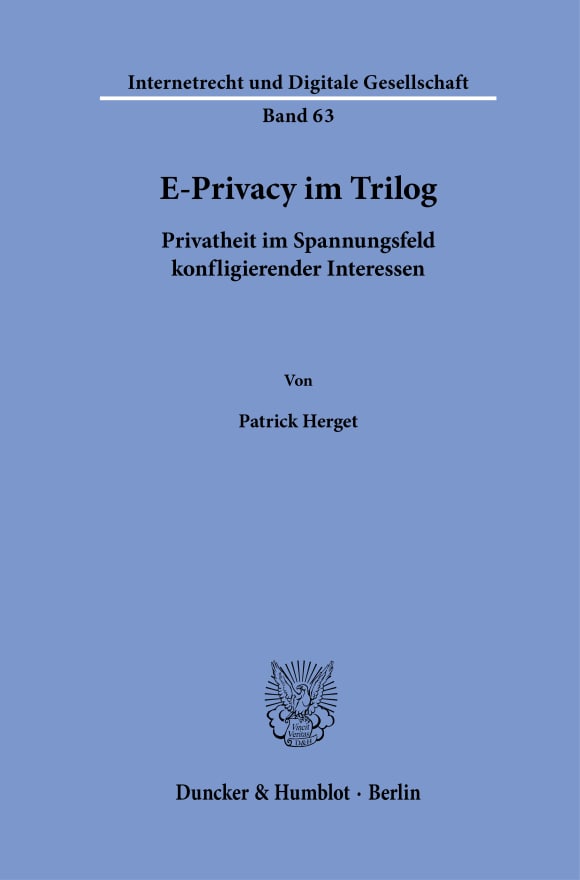 Cover E-Privacy im Trilog