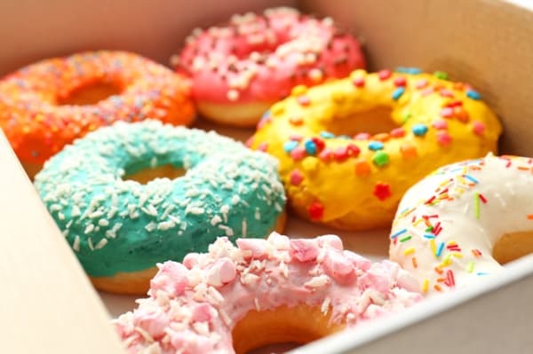 Donuts: eine sehr fetthaltige Zwischenmahlzeit