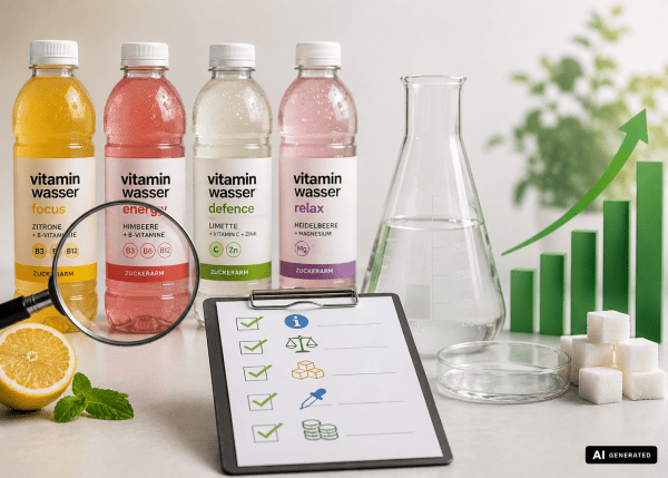 Vitaminwasser untersucht
