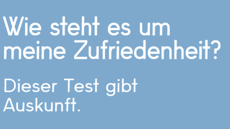 Zufriedenheit Test