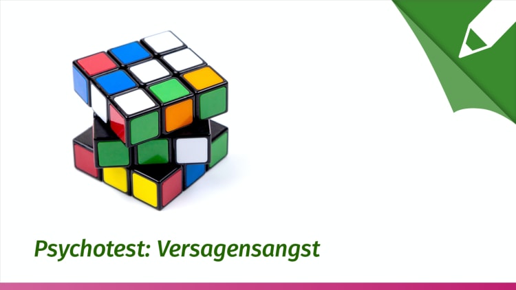 Psychotest Angst zu versagen (Misserfolgsangst) 