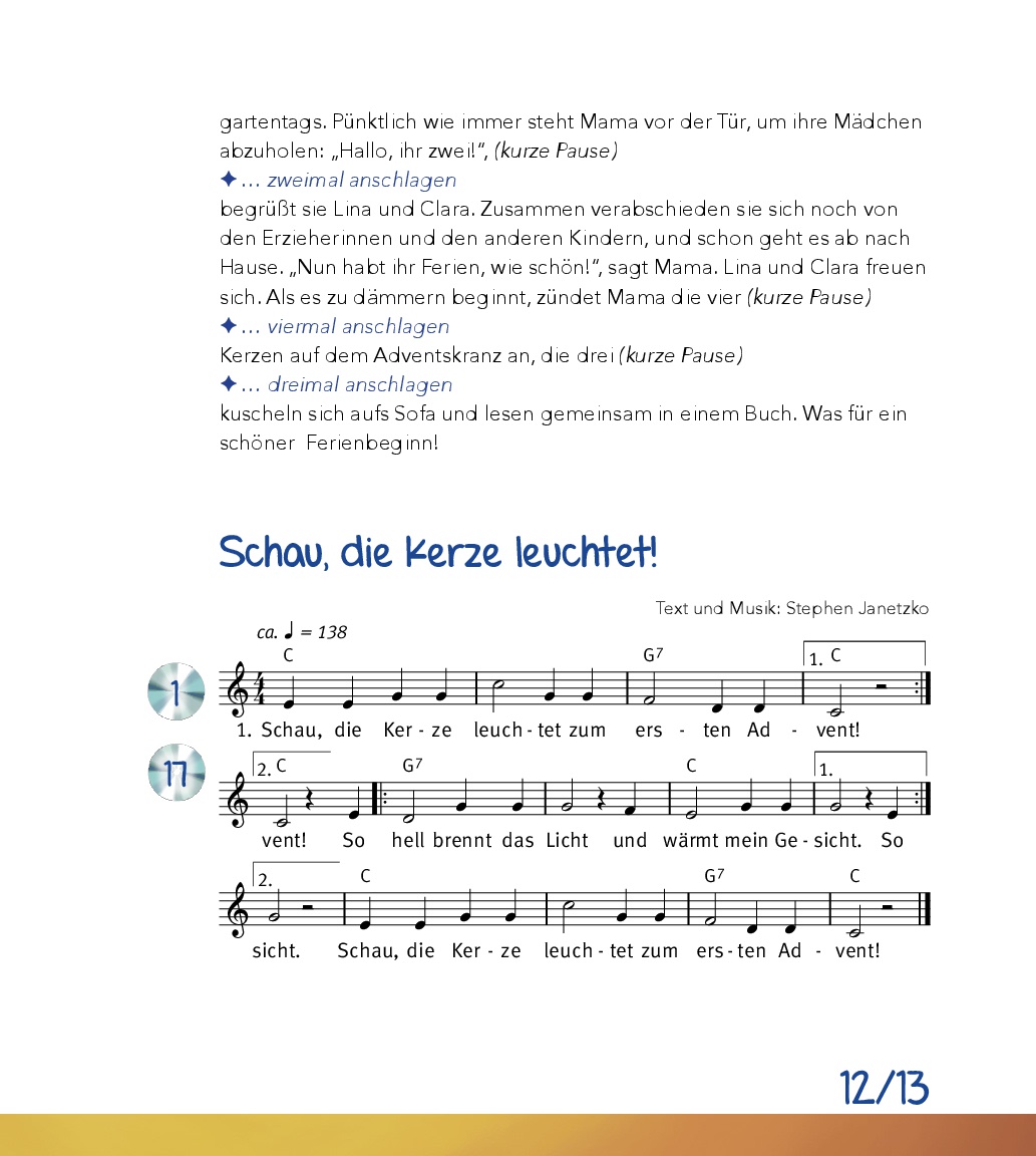 Advent und Weihnachten feiern in der Kita, m. AudioCD