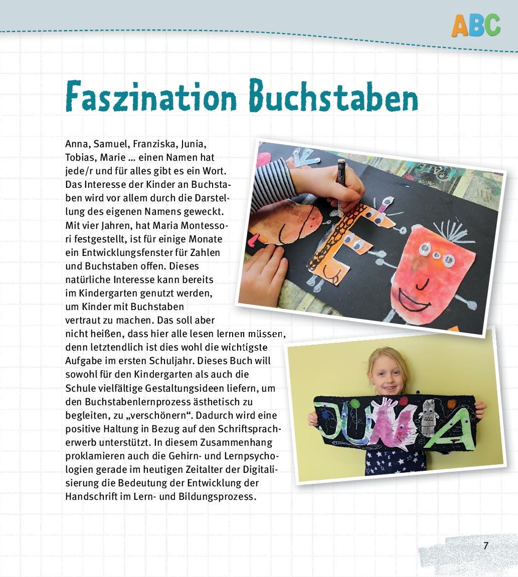 Das Kreative Abc Buch Buchstaben Gestalten Erleben Und Begreifen Fur Kita Vorschule Und Schulkindbetreuung Offizieller Shop Des Don Bosco Verlags