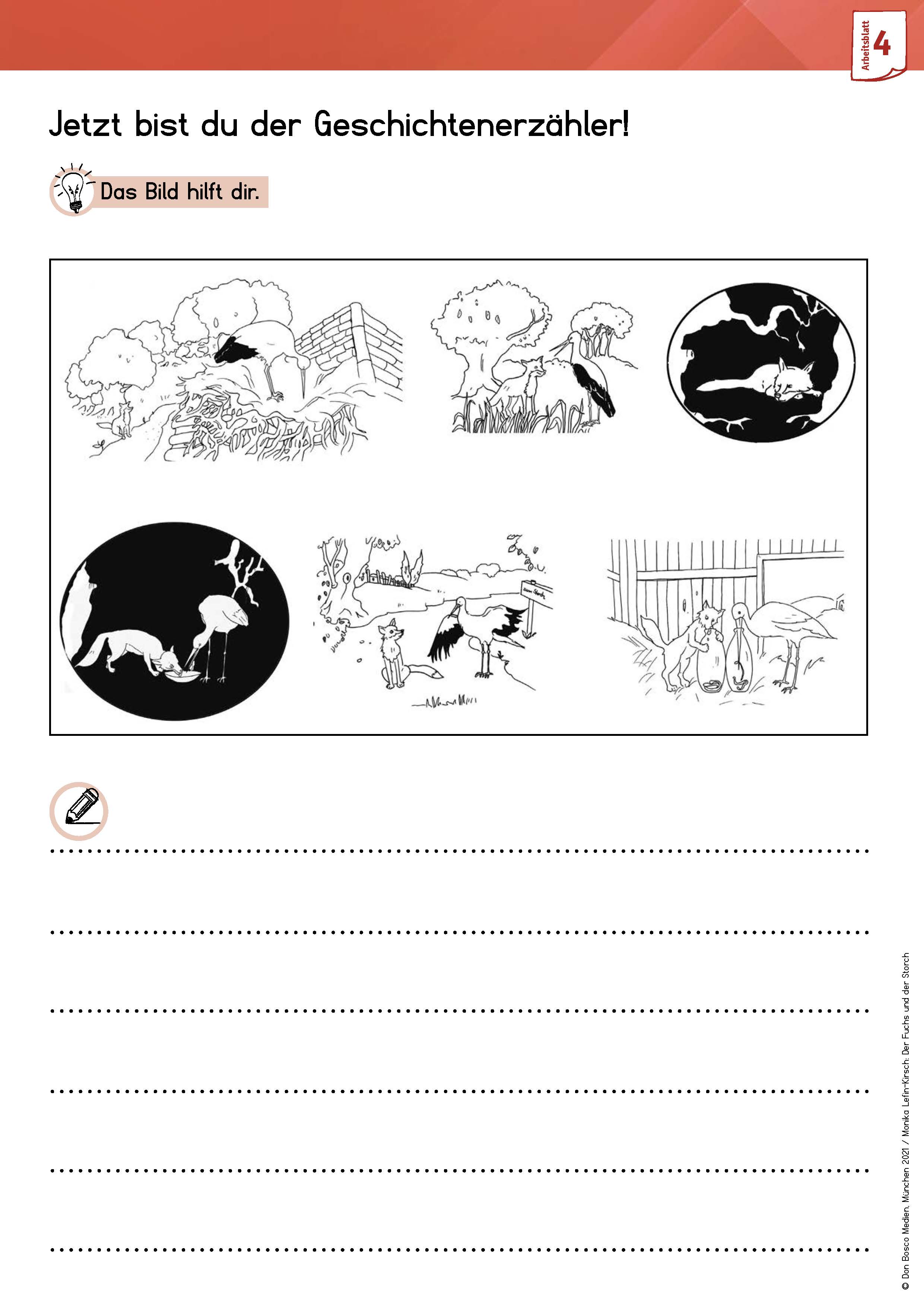 Der Fuchs Und Der Storch Arbeitsblatt Lösungen Arbeitsmaterial Grundschule. Fabeln für den Deutschunterricht: Der