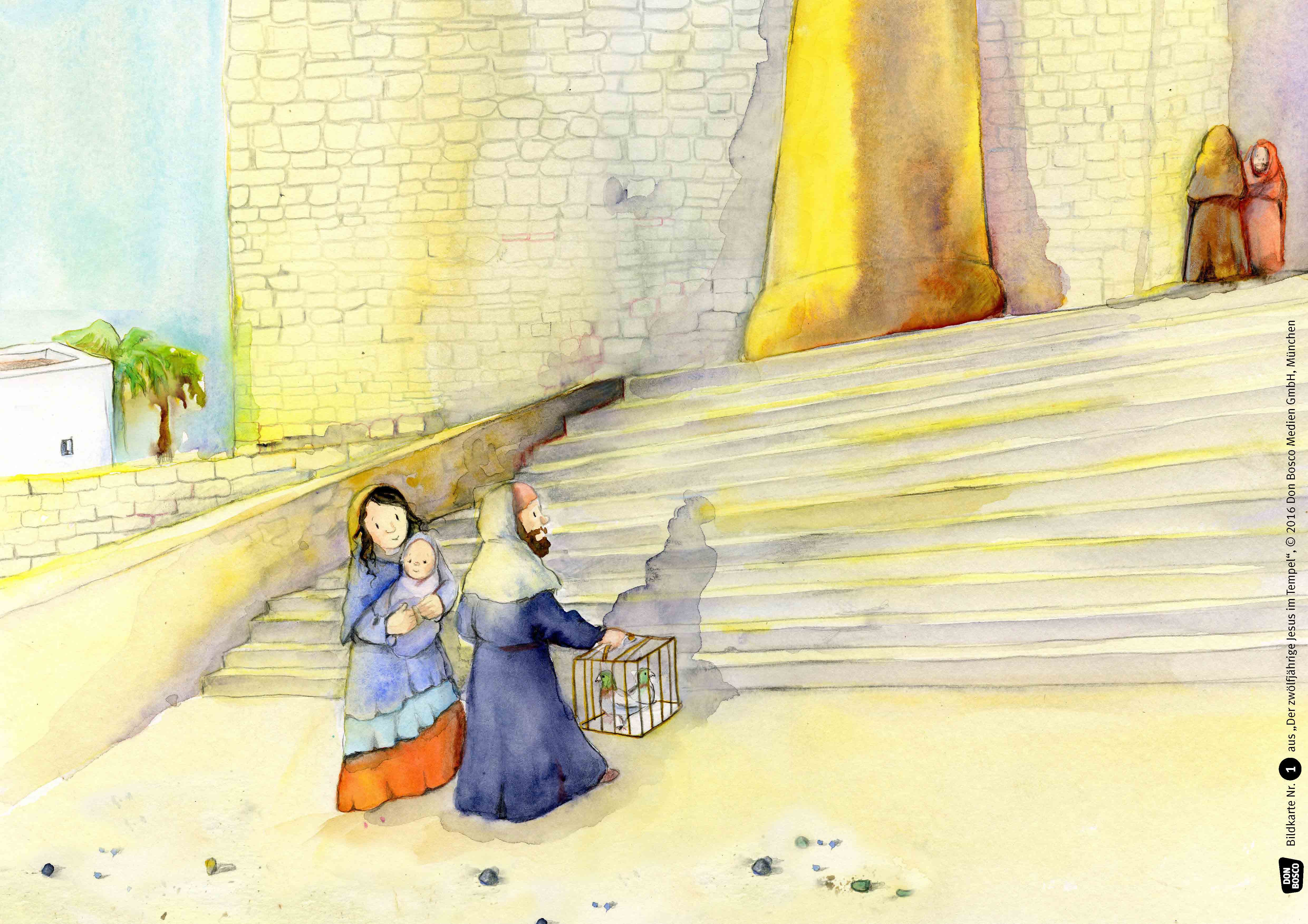 Der zwölfjährige Jesus im Tempel. Kamishibai Bildkartenset. Entdecken