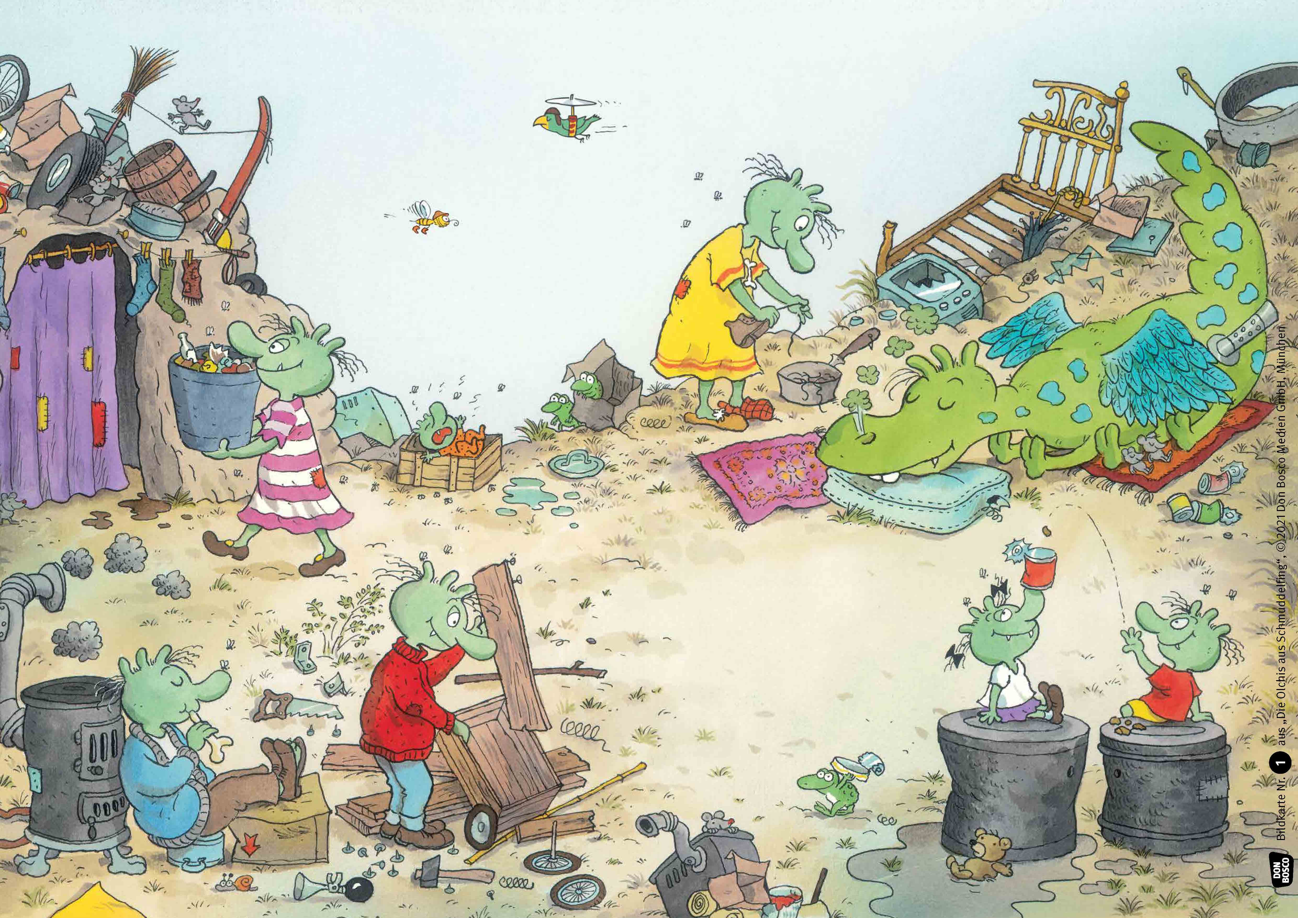 Die Olchis aus Schmuddelfing. Kamishibai Bildkartenset: Entdecken