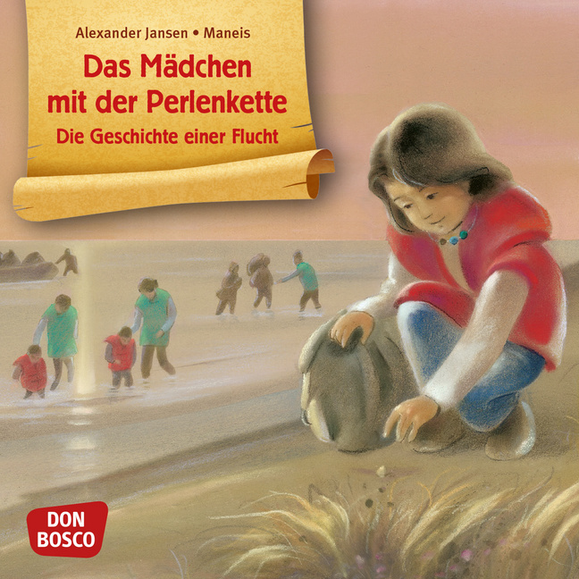 Das Mädchen mit der Perlenkette - Die Geschichte einer Flucht. Mini-Bilderbuch.