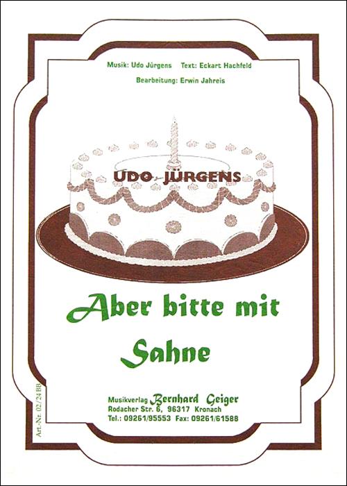 Aber Bitte Mit Sahne | Udo Jrgens | Noten | GE02-24