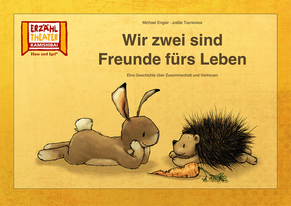 Wir zwei sind Freunde fürs Leben / Kamishibai Bildkarten Buch Hase