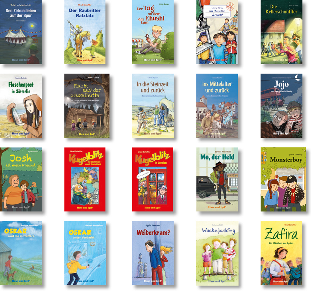 20 Bücher für Klasse 3/4 Buch Hase und Igel Verlag