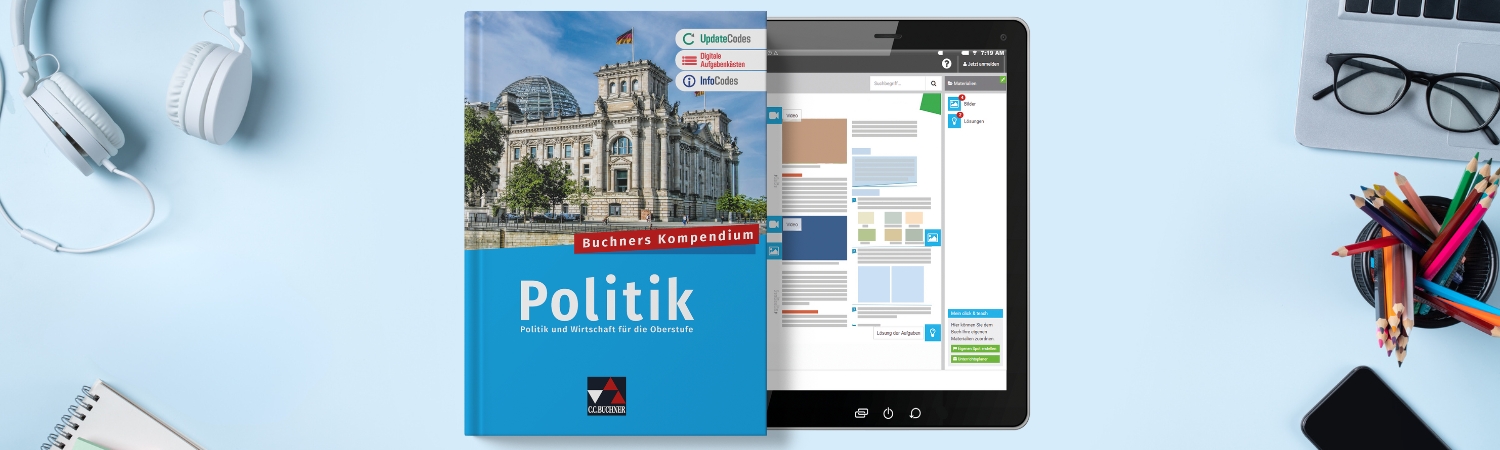 Buchners Kompendium Politik - neu | © C.C.Buchner Verlag / canva.com/ROMIX