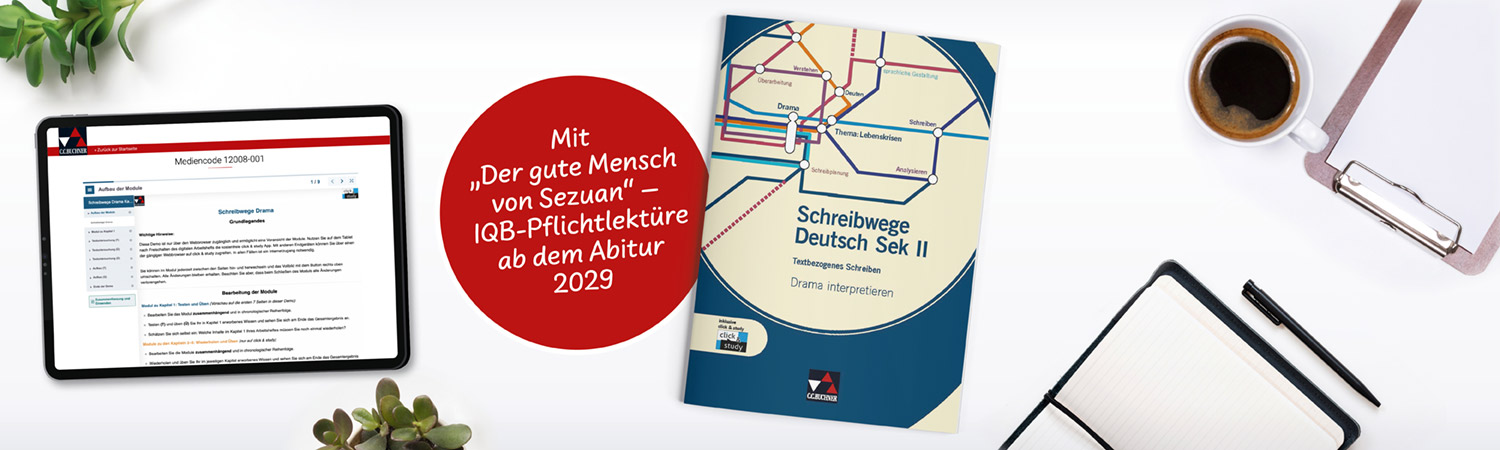 Schreibwege Deutsch Sek II | © stock.adobe.com/Chalermpon; freepik.com/imtaan ,freepik ,kvasvector