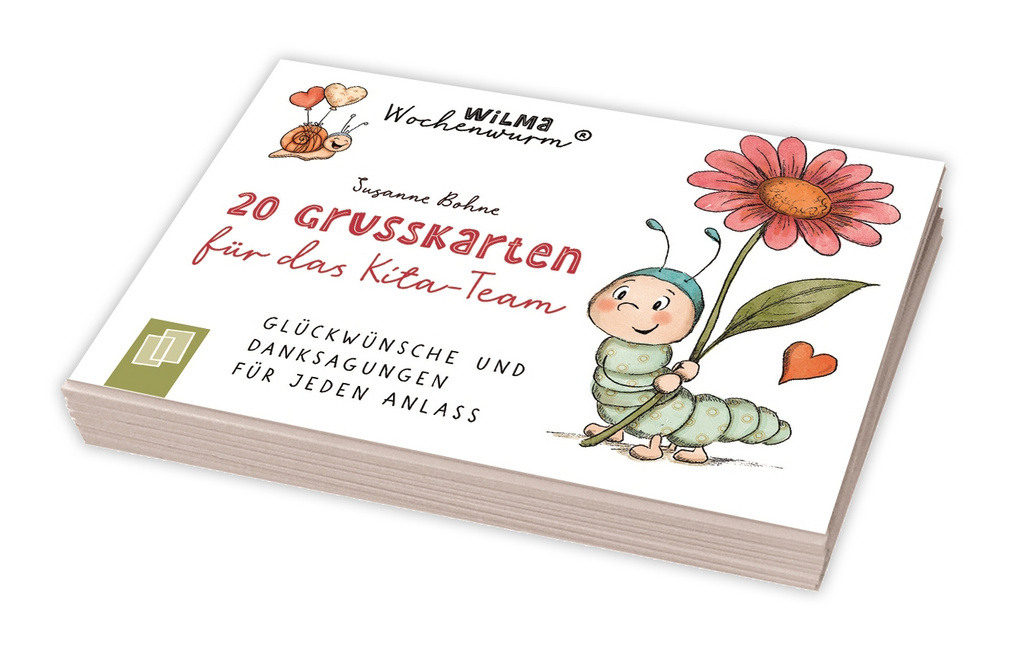 Verlag An Der Ruhr Wilma Wochenwurm - 20 Grußkarten Für Das Kita-Team