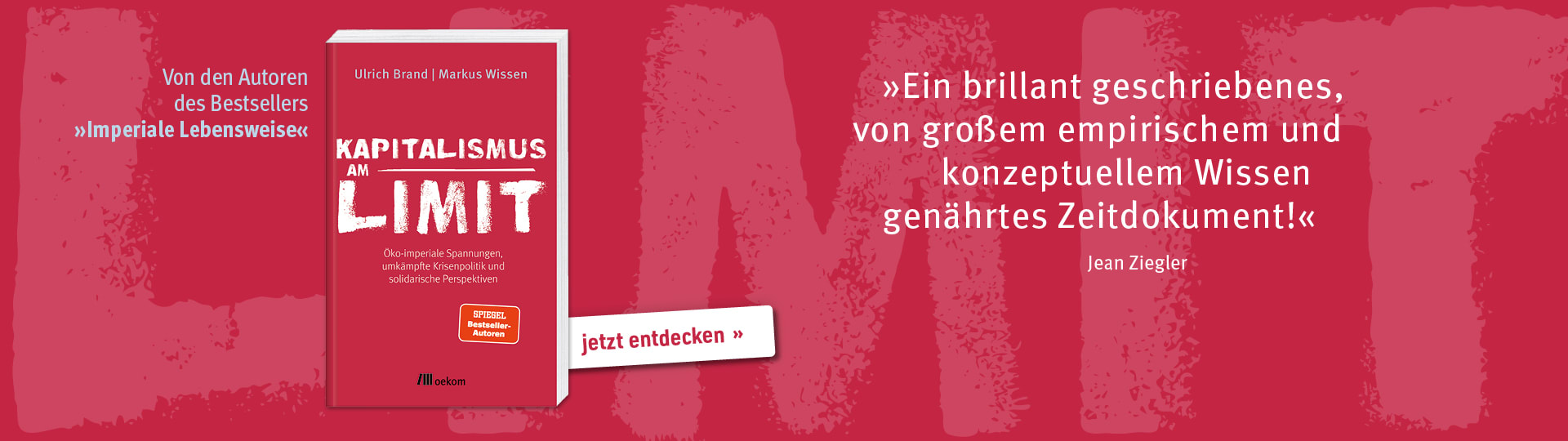 Werbebanner zum Buch »Kapitalismus am Limit«