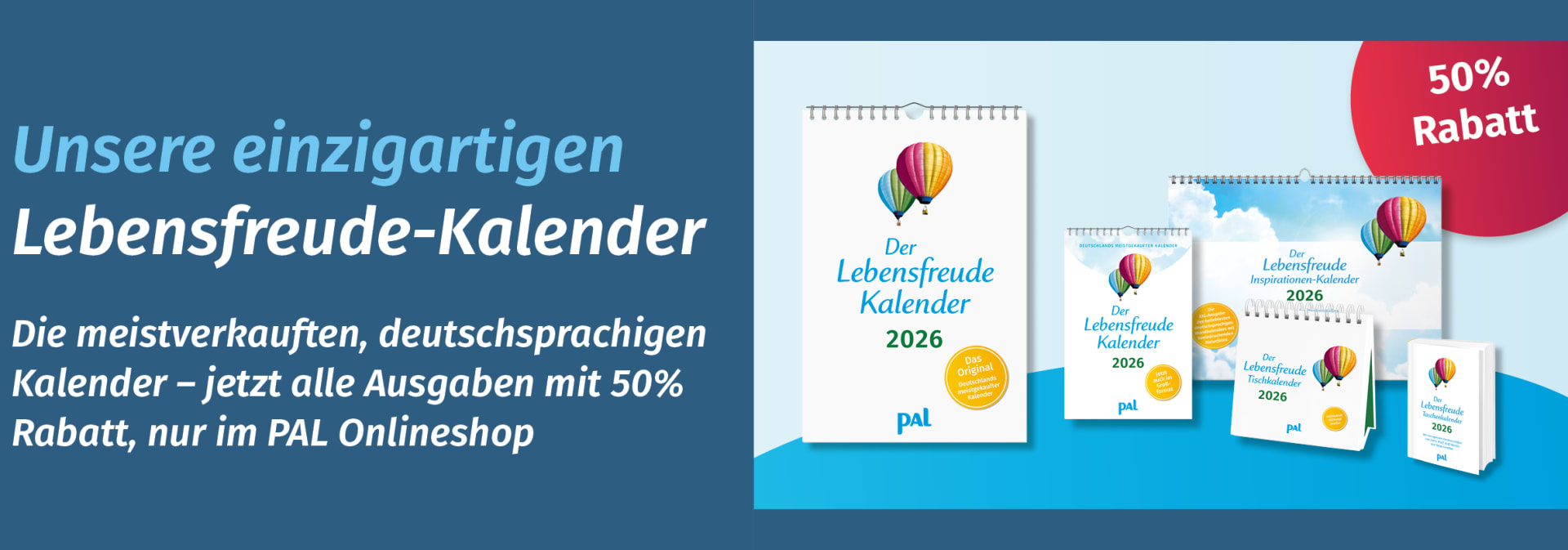 PAL Moodbar – Lebensfreude Kalender 2026 