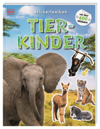 Coverbild Sticker-Lexikon. Tierkinder von Wolfgang Beuchelt, Brigitte Rüßmann, 9783831041367