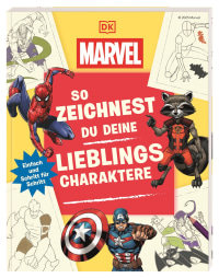 Coverbild Marvel. So zeichnest du deine Lieblingscharaktere von Wiebke Krabbe, 9783831052080