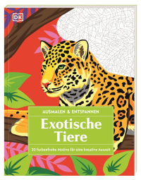 Coverbild Ausmalen & Entspannen. Exotische Tiere von Wiebke Krabbe, 9783831050949