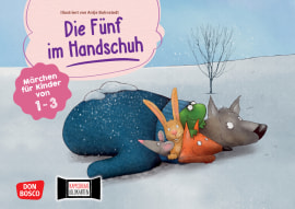 Die Funf Im Handschuh Kamishibai Bildkartenset Marchen Fur Kinder Von 1 3 Offizieller Shop Des Don Bosco Verlags