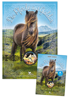 Leseprobe mit Poster Die Pferde von Galdur - der goldene Gefährte, Band 1 (25er Bündel)