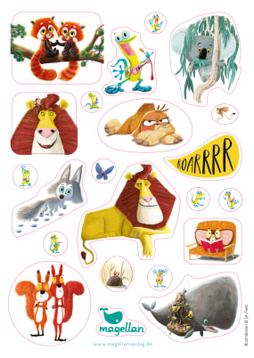 Stickerkarte Bright/Field-Charaktere (Bü 25)