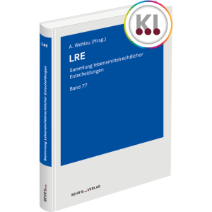 LRE - Sammlung lebensmittelrechtlicher Entscheidungen