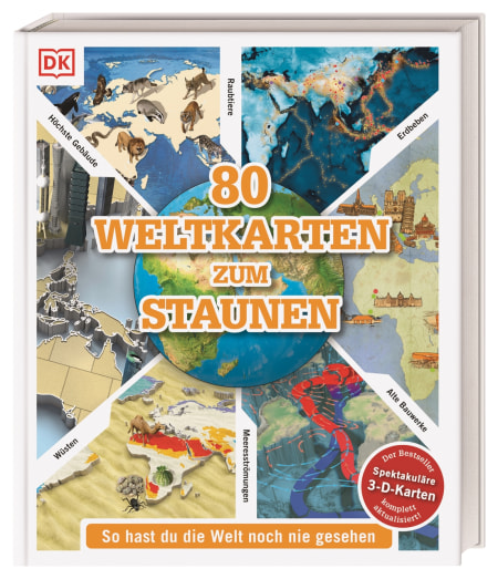 80 Weltkarten zum Staunen Coverbild 80 Weltkarten zum Staunen, 9783831043637