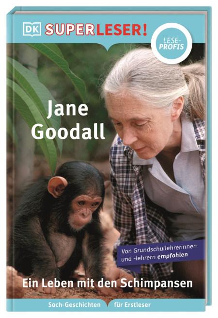 SUPERLESER! Jane Goodall. Ein Leben mit den Schimpansen von Simone Heller, Libby Romero Coverbild SUPERLESER! Jane Goodall. Ein Leben mit den Schimpansen von Simone Heller, Libby Romero, 9783831046010