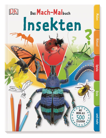 Coverbild Das Mach-Malbuch Insekten, 9783831028061