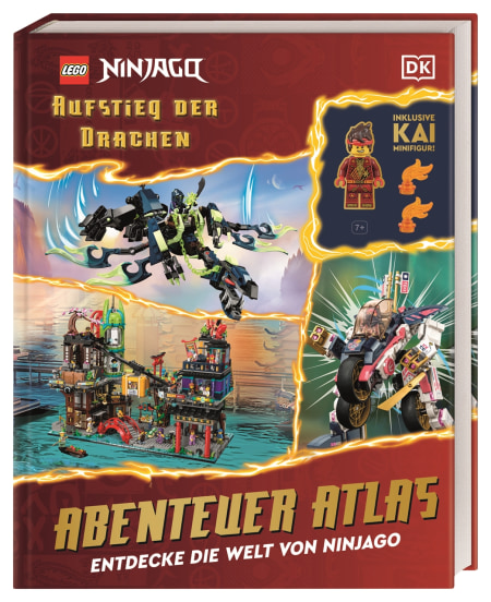 LEGO® NINJAGO® Aufstieg der Drachen Abenteuer Atlas von Simon Hugo, Jan Dinter Coverbild LEGO® NINJAGO® Aufstieg der Drachen Abenteuer Atlas von Simon Hugo, Jan Dinter, 9783831051564