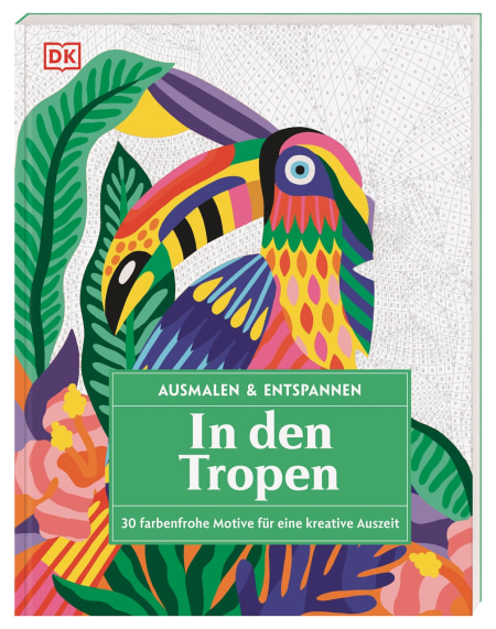 Coverbild Ausmalen & Entspannen. In den Tropen von Wiebke Krabbe, 9783831053179