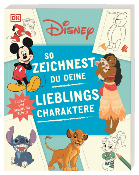 Coverbild Disney. So zeichnest du deine Lieblingscharaktere von Wiebke Krabbe, 9783831053926