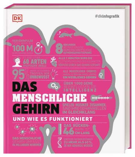 Coverbild #dkinfografik. Das menschliche Gehirn und wie es funktioniert von Steve Parker, Tom Jackson, Ginny Smith, Catherine Collin, Tamara Collin, Wendy Horobin, Katie John, Emma Yhnell, Nicola Temple, Susan Watt, Liam Drew, Stephan Matthiesen, 9783831040186