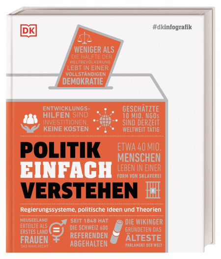 Coverbild #dkinfografik. Politik einfach verstehen von Elizabeth Dowsett, Ann Kramer, Marcus Weeks, Niheer Dasandi, Andrew Szudek, Anca Pusca, Paul Kelly, Philip Baselice, Christiane Wagler, Brigitte Rüßmann & Wolfgang Beuchelt, 9783831046386