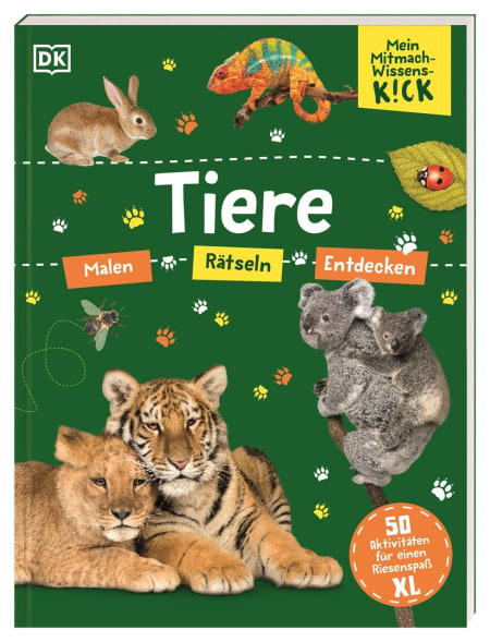 Coverbild Mein Mitmach-Wissens-Kick. Tiere von Wiebke Krabbe, 9783831048922